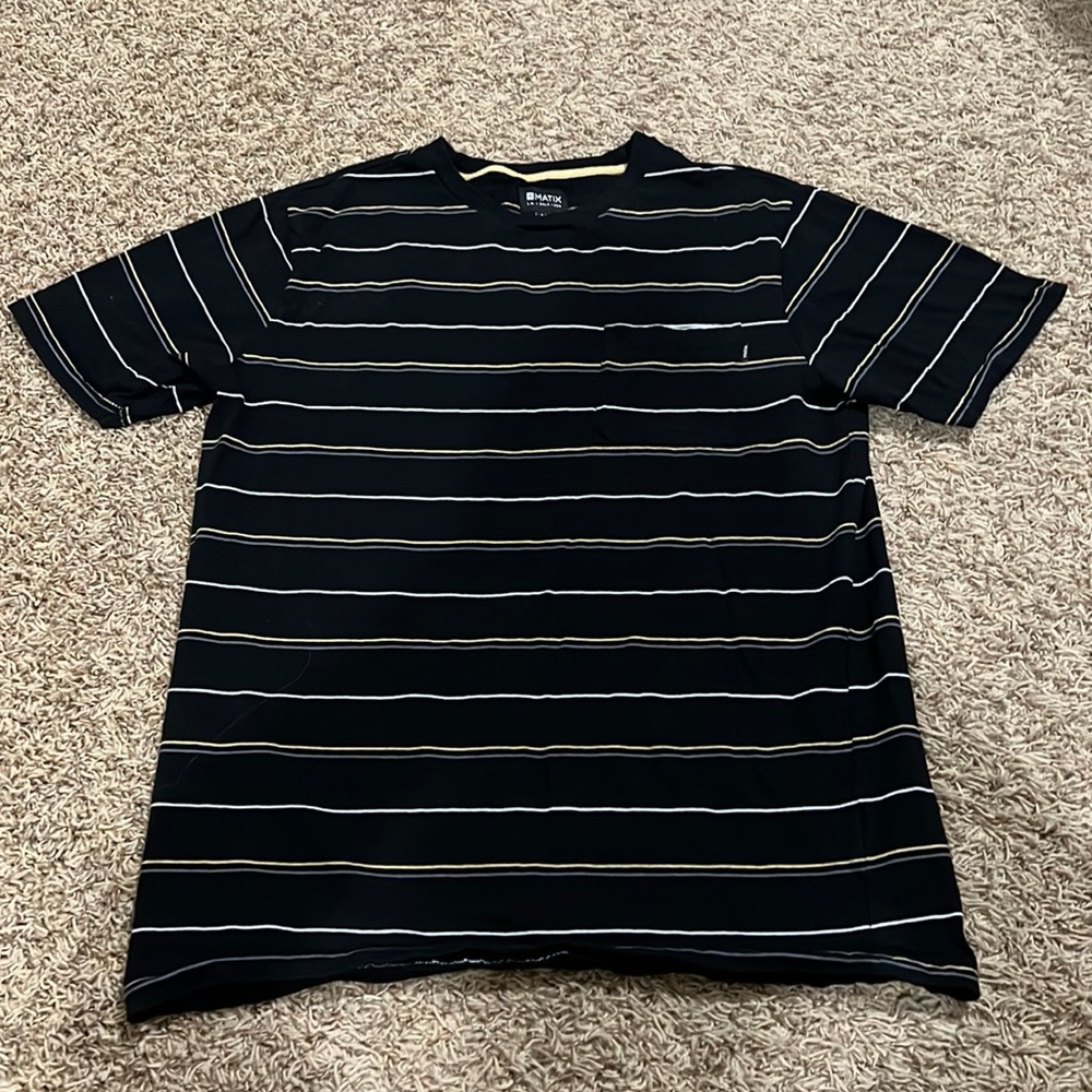 Matix Medium black striped T-shirt
